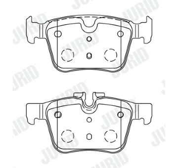Sada brzdových destiček, kotoučová brzda JURID 573772J