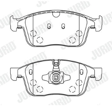Sada brzdových destiček, kotoučová brzda JURID 573808J
