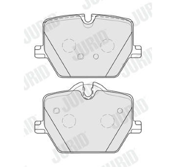 Sada brzdových destiček, kotoučová brzda JURID 574079J