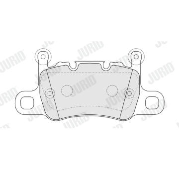 Sada brzdových destiček, kotoučová brzda JURID 574102J