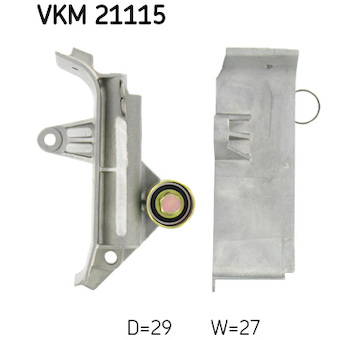 Vratná/vodicí kladka, ozubený řemen SKF VKM 21115