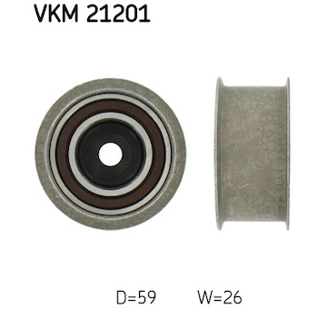 Vratna/vodici kladka, ozubeny remen SKF VKM 21201