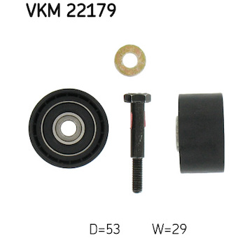 Vratna/vodici kladka, ozubeny remen SKF VKM 22179