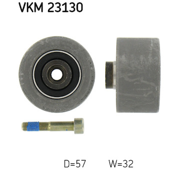 Vratná/vodicí kladka, ozubený řemen SKF VKM 23130
