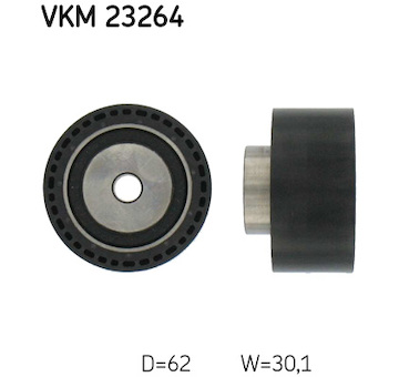 Vratná/vodicí kladka, ozubený řemen SKF VKM 23264