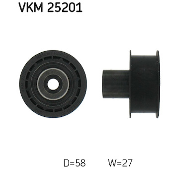 Vratná/vodicí kladka, ozubený řemen SKF VKM 25201