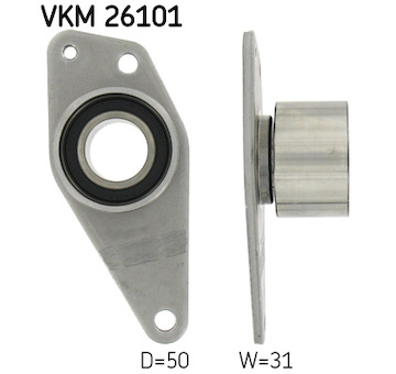 Vratná/vodicí kladka, ozubený řemen SKF VKM 26101