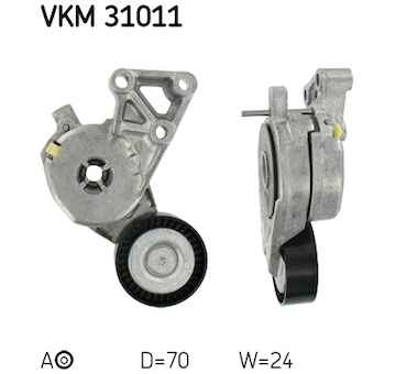 Napínák, žebrovaný klínový řemen SKF VKM 31011