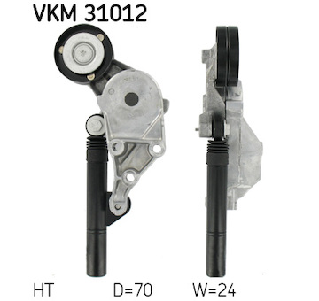 Napinaci kladka, zebrovany klinovy remen SKF VKM 31012