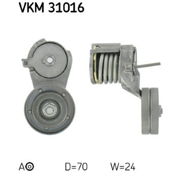 Napinaci kladka, zebrovany klinovy remen SKF VKM 31016