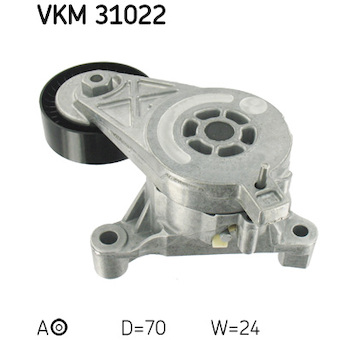 Napínací kladka, žebrovaný klínový řemen SKF VKM 31022