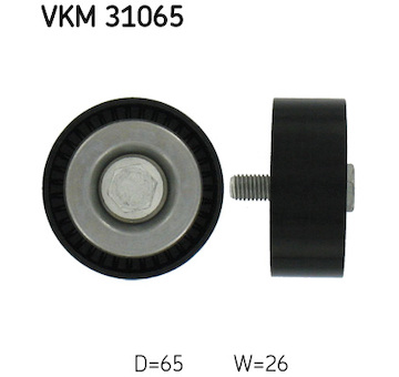 Vratná/vodicí kladka, klínový žebrový řemen SKF VKM 31065