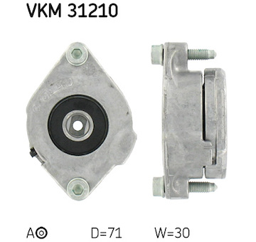 Napínací kladka, žebrovaný klínový řemen SKF VKM 31210