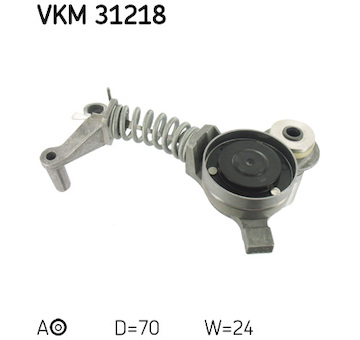 Napínací kladka, žebrovaný klínový řemen SKF VKM 31218