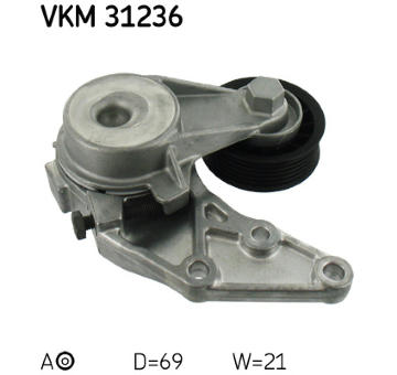 napinak, zebrovany klinovy remen SKF VKM 31236