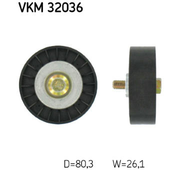 Vratna/vodici kladka, klinovy zebrovy remen SKF VKM 32036