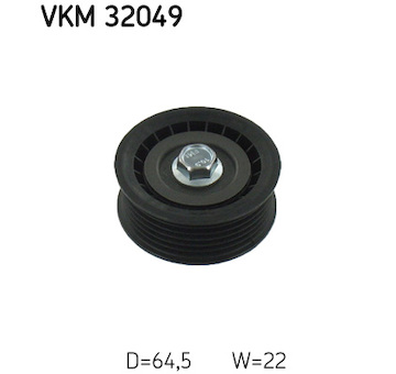 Vratna/vodici kladka, klinovy zebrovy remen SKF VKM 32049
