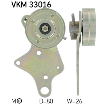 Napínací kladka, žebrovaný klínový řemen SKF VKM 33016