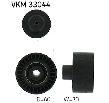 Vratna/vodici kladka, klinovy zebrovy remen SKF VKM 33044