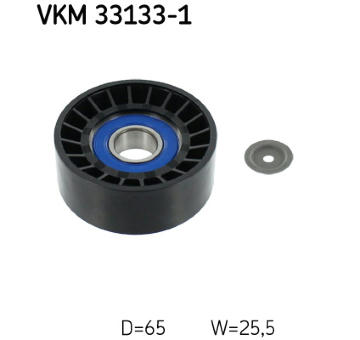 Vratná/vodicí kladka, klínový žebrový řemen SKF VKM 33133-1