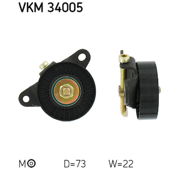 Napínací kladka, žebrovaný klínový řemen SKF VKM 34005