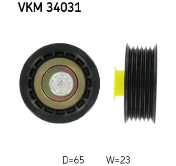 Vratná/vodicí kladka, klínový žebrový řemen SKF VKM 34031