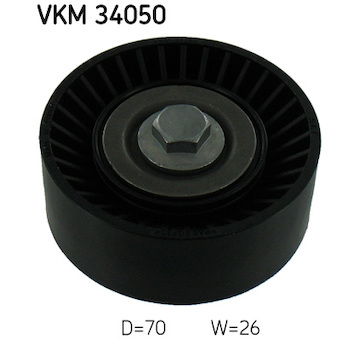 Vratná/vodicí kladka, klínový žebrový řemen SKF VKM 34050