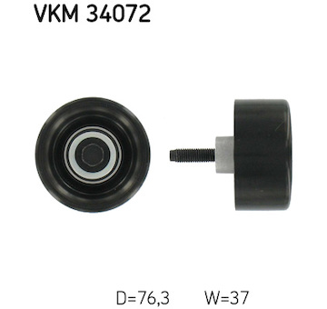Vratna/vodici kladka, klinovy zebrovy remen SKF VKM 34072