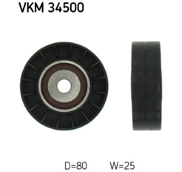 Vratná/vodicí kladka, klínový žebrový řemen SKF VKM 34500