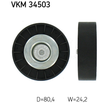Vratna/vodici kladka, klinovy zebrovy remen SKF VKM 34503