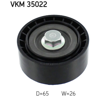 Vratna/vodici kladka, klinovy zebrovy remen SKF VKM 35022