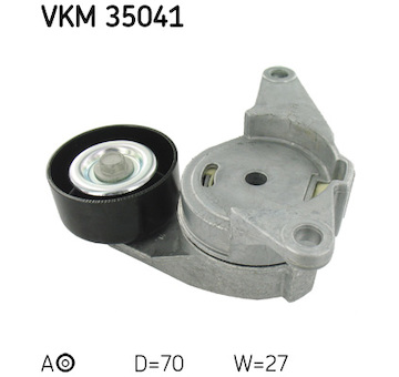 Napínací kladka, žebrovaný klínový řemen SKF VKM 35041