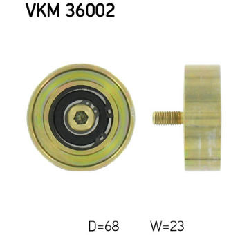 Vratna/vodici kladka, klinovy zebrovy remen SKF VKM 36002