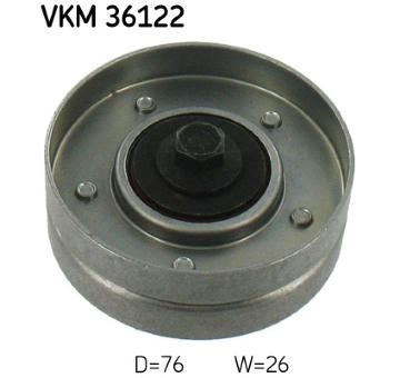 Vratná/vodicí kladka, klínový žebrový řemen SKF VKM 36122