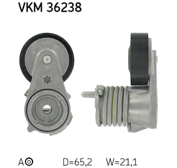 Napínací kladka, žebrovaný klínový řemen SKF VKM 36238