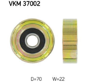 Vratna/vodici kladka, klinovy zebrovy remen SKF VKM 37002