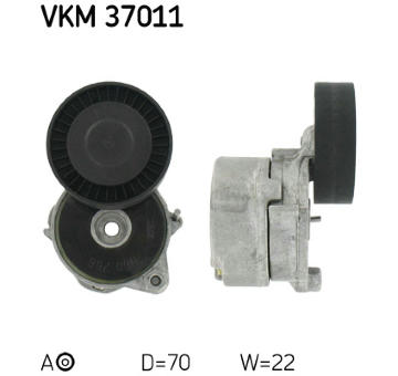 Napinaci kladka, zebrovany klinovy remen SKF VKM 37011