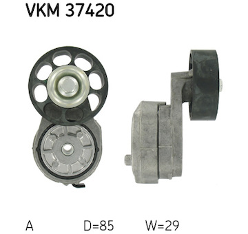 napinak, zebrovany klinovy remen SKF VKM 37420