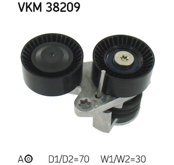 Napínací kladka, žebrovaný klínový řemen SKF VKM 38209