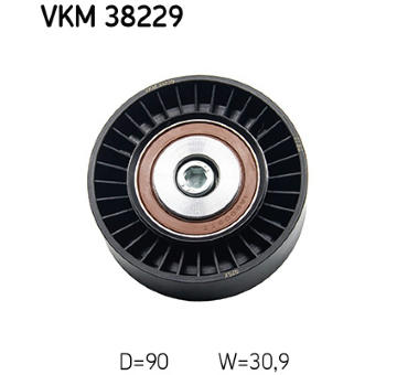 Vratna/vodici kladka, klinovy zebrovy remen SKF VKM 38229