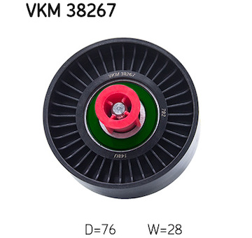 Vratna/vodici kladka, klinovy zebrovy remen SKF VKM 38267