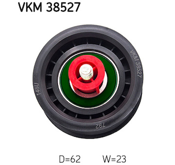 Vratna/vodici kladka, klinovy zebrovy remen SKF VKM 38527