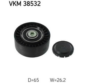 Vratna/vodici kladka, klinovy zebrovy remen SKF VKM 38532