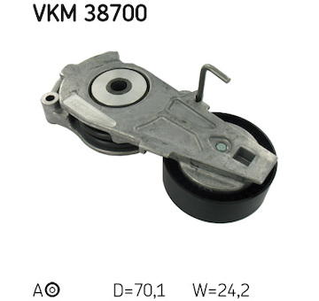Napínací kladka, žebrovaný klínový řemen SKF VKM 38700