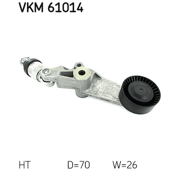 Napinaci kladka, zebrovany klinovy remen SKF VKM 61014
