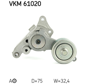 Napinaci kladka, zebrovany klinovy remen SKF VKM 61020