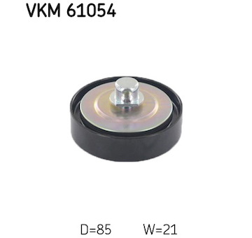 Vratná/vodicí kladka, klínový žebrový řemen SKF VKM 61054