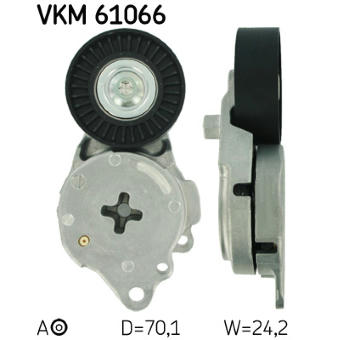 napinak, zebrovany klinovy remen SKF VKM 61066