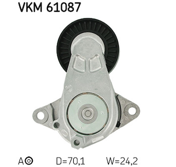 Napinaci kladka, zebrovany klinovy remen SKF VKM 61087