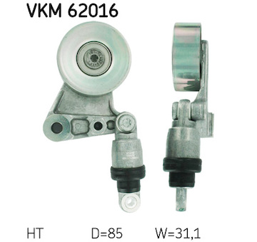 Napínák, žebrovaný klínový řemen SKF VKM 62016